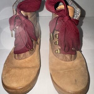 KEDS WOMEN'S SZ 7 CAMP BOOTS TOASTED COCONUT WATER RESISTANT WINTER WH64412